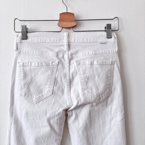 MOTHER The Ponyboy Frayed Cuffed Straight Leg Jeans in Stayin' Alive - Picture 7 of 10